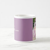 Hübsch in der lila Mops-Tasse Kaffeetasse (Mittel)