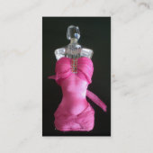 Hübsch in der rosa Kleiderparfümflasche Visitenkarte (Rückseite)