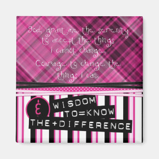 Hübsch in Hot Pink Serenity Prayer Magnet