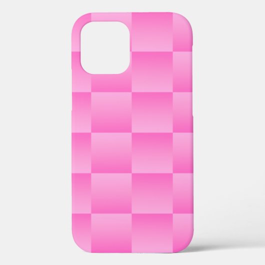 Hübsch in Kariert 7, Soft Pink iPhone Case (Rückseite)