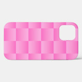 Hübsch in Kariert 7, Soft Pink iPhone Case (Rückseite (Horizontal))
