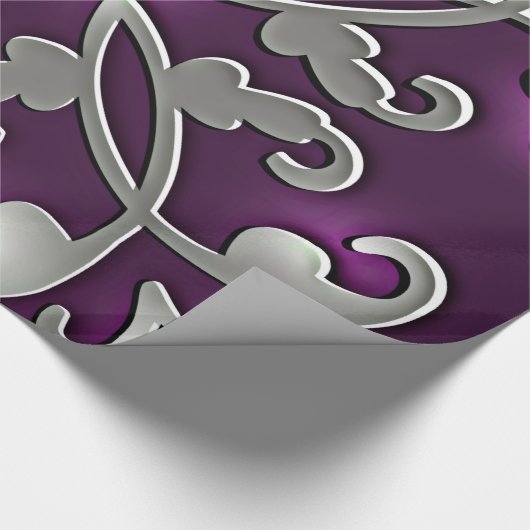 Hübsch in Lila Geschenkpapier (Ecke)