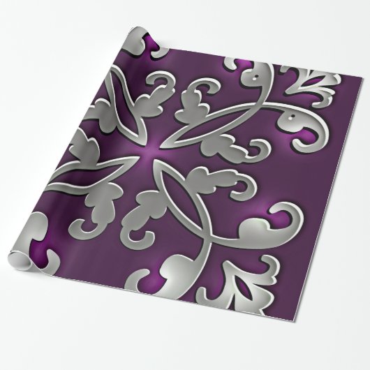 Hübsch in Lila Geschenkpapier (Ungerollt)