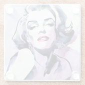 Hübsch in Lila Glasuntersetzer (Rückseite)