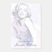 Hübsch in Lila Post-it Klebezettel (Vorderseite)