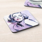 Hübsch in Lila Untersetzer (Linke Seite)