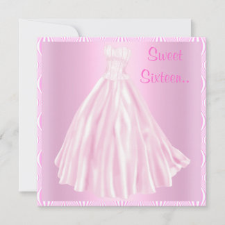 HÜBSCH IN PINK 16 . GEBURTSTAG EINLADUNG