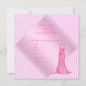 HÜBSCH IN PINK 16 . GEBURTSTAG EINLADUNG (Rückseite)