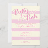 Hübsch in Pink Baby Dusche Einladungen (Vorderseite)