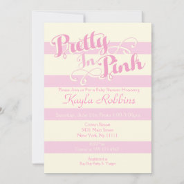 Hübsch in Pink Baby Dusche Einladungen