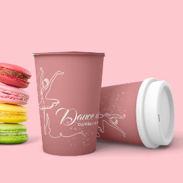 Hübsch in Pink Ballerina Girls Geburtstagsparty Pappbecher