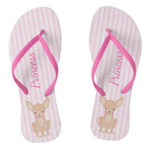 Hübsch in Pink Chihuahua Badesandalen