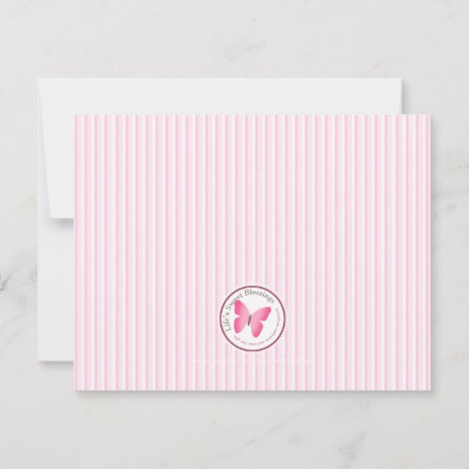 Hübsch in Pink Chihuahua Einladung (Rückseite)