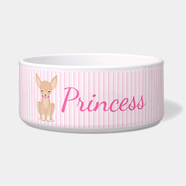 Hübsch in Pink Chihuahua Napf (Vorderseite)