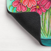 Hübsch in Pink Cosmos Mouse Pad von Lisa Lorenz Mousepad (Ecke)