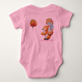 Hübsch in Pink für Ihren kleinen Trendsetter" Baby Strampler (Rückseite)