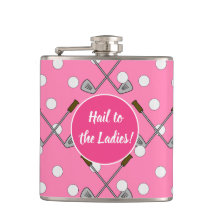 "Hübsch in Pink Golf Flask"