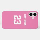 Hübsch in Pink-Jersey-Nummer Case-Mate iPhone Hülle (Rückseite (Horizontal))