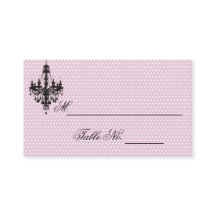 Hübsch in Pink Polka Dots mit Black Chandelier Pl