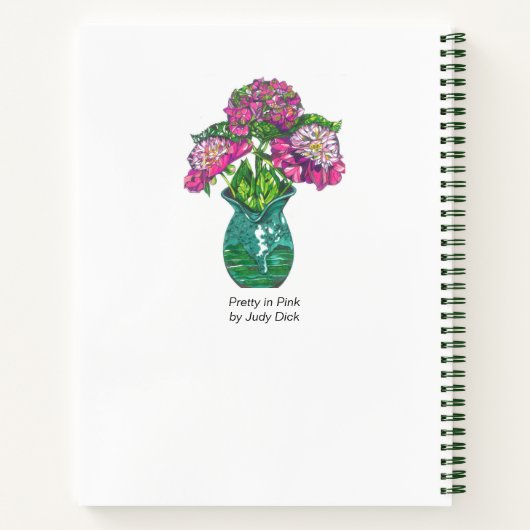 Hübsch in Pink Spiral Notebook Notizblock (Rückseite)
