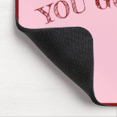 Hübsch in Pink: Stilvolle Girly Mouse Pad Mousepad (Ecke)