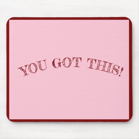 Hübsch in Pink: Stilvolle Girly Mouse Pad Mousepad (Vorne)