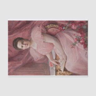 Hübsch in Pink von Paul de la Boulaye Seidenpapier