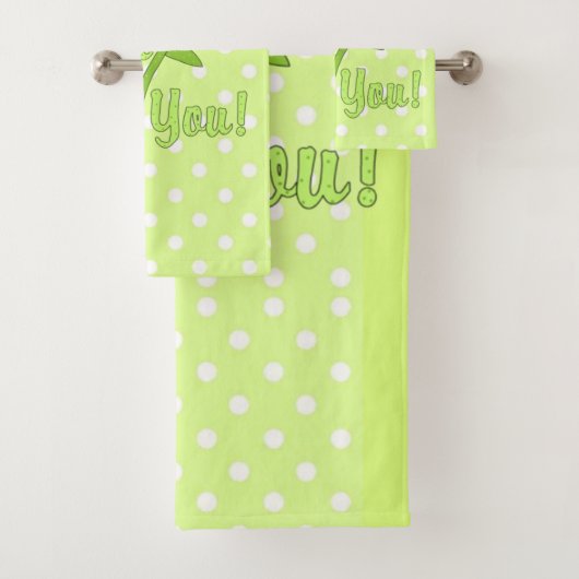 Hübsch in Polka Dots Collection Badetuch Set (Insitu)