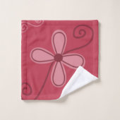 Hübsch in Polka Dots Collection Badetuch Set (Waschlappen)