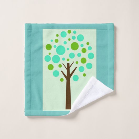 Hübsch in Polka dots Collection Badhandtuch Set (Waschlappen)