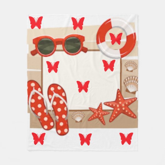 Hübsch in Polka dots Collection - Fleece Blanket (Vorderseite)