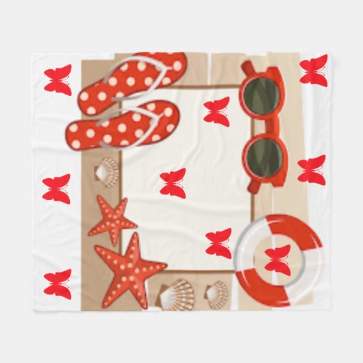Hübsch in Polka dots Collection - Fleece Blanket (Vorderseite (Horizontal))
