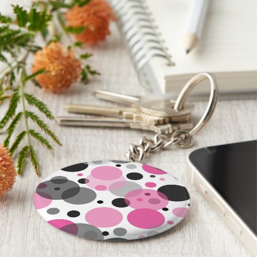 Hübsch in Polka dots Collection- Schlüsselanhänger (Seite)