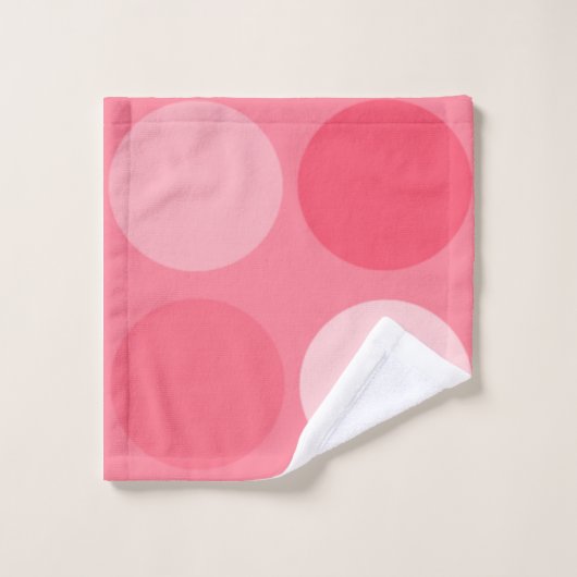 Hübsch in Polkapunkte Sammlung Badhandtuch Set (Waschlappen)