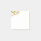 Hübsch in rosa Aquarellfarben Blume Post-it Klebezettel (Vorderseite)
