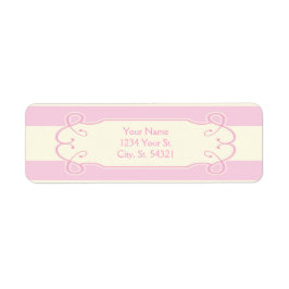 Hübsch in Rosa Babydusche, Adressetiketten