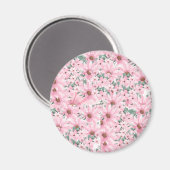 Hübsch in Rosa: Blushing Bloms Magnete Magnet (Vorderseite/Rückseite)