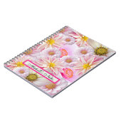 Hübsch in rosa Blüte Notizblock (Linke Seite)