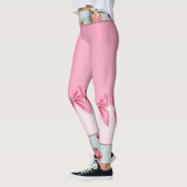 Hübsch in rosa Bogen und Blume Leggings (Links)