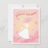 Hübsch in rosa Brautdusche Einladung (Vorderseite)
