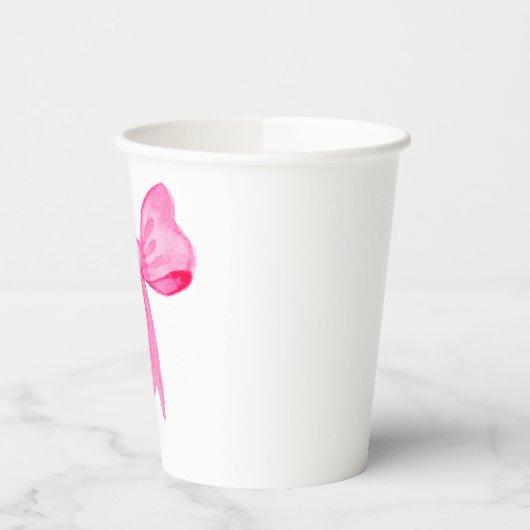 Hübsch in rosa Brautparty-Papierplatte Pappbecher (Links)