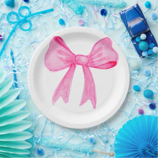 Hübsch in rosa Brautparty-Papierplatte Pappteller (Party)