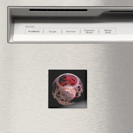 Hübsch in rosa Cogs Magnet (In Situ (Geschirrspüler))