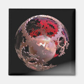 Hübsch in rosa Cogs Magnet (Vorne)