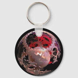 Hübsch in rosa Cogs Schlüsselanhänger