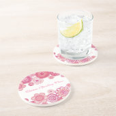 Hübsch in rosa eleganten Werbeartikeln Getränkeuntersetzer (Seite)