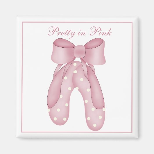 Hübsch in rosa Farbe Magnet (Vorne)