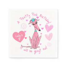 Hübsch in rosa Grauhund Party