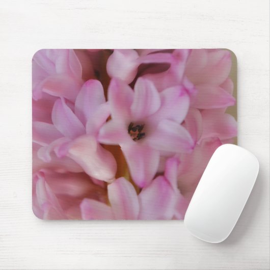 Hübsch in rosa Hyacinth Blume Maus Pad Mousepad (Mit Mouse)
