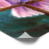 Hübsch in rosa Kakatoposter Poster (Ecke)